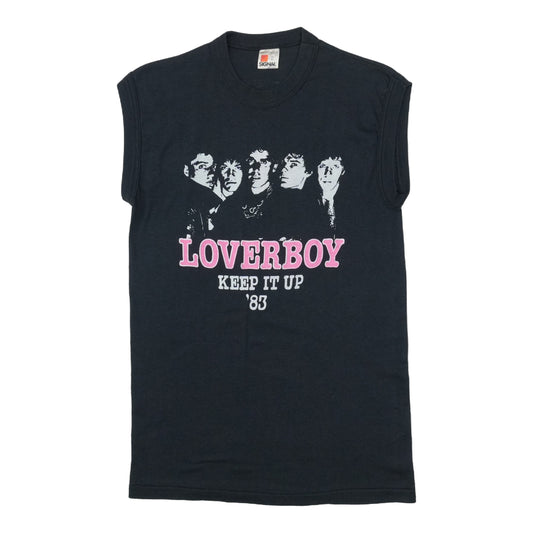 1983 Loverboy Keep It Up Tour Sleeveless Shirt Front