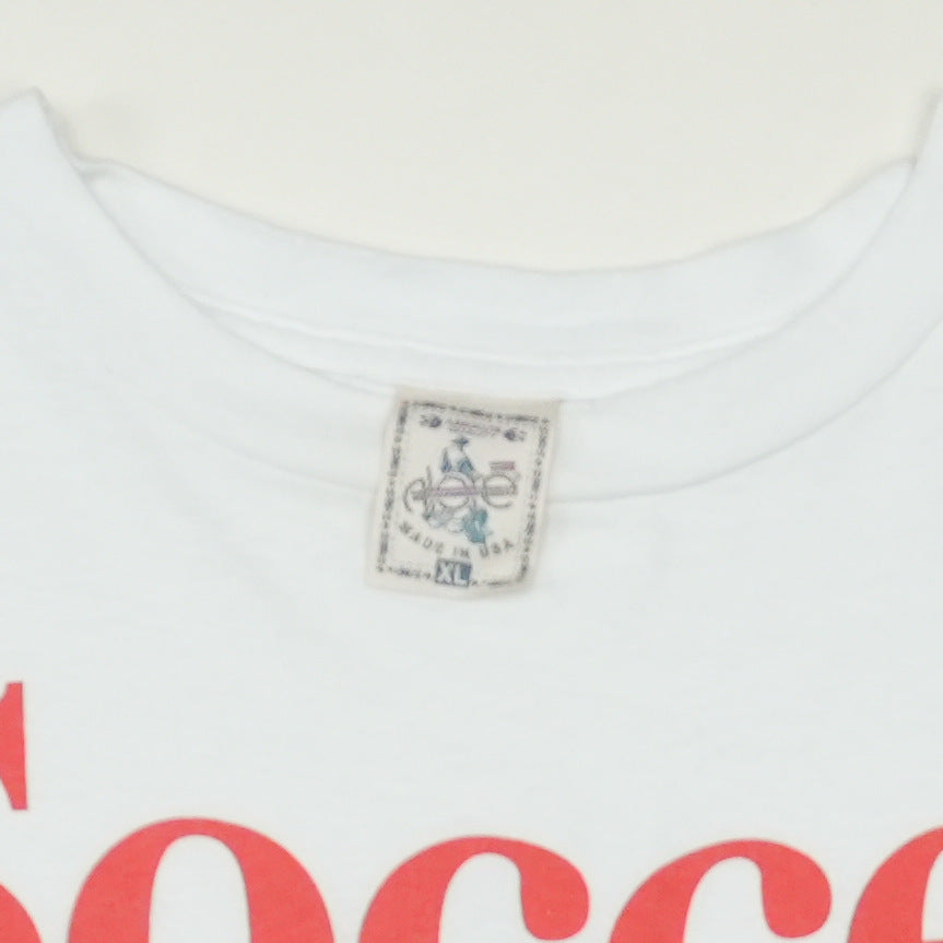 1992 Soccer Is Life Shirt Tag