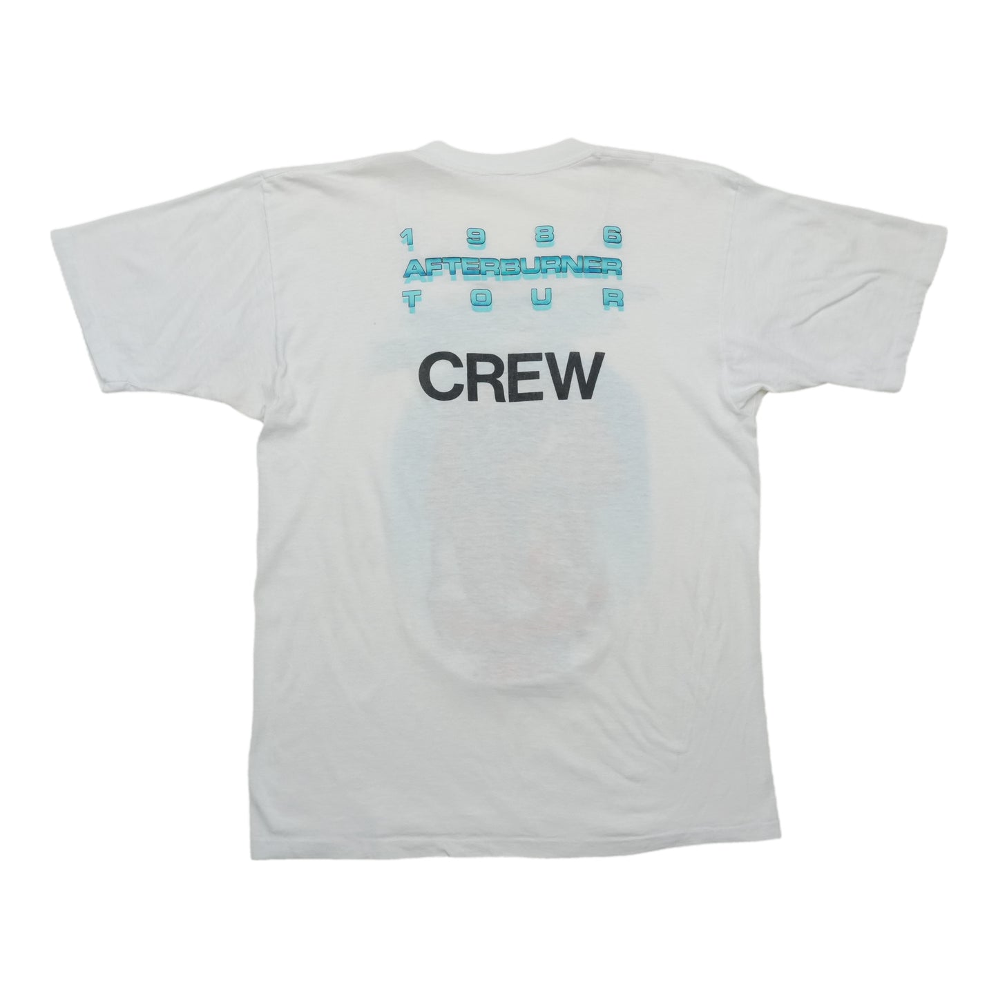 1986 ZZ Top Afterburner Tour Crew Shirt Back