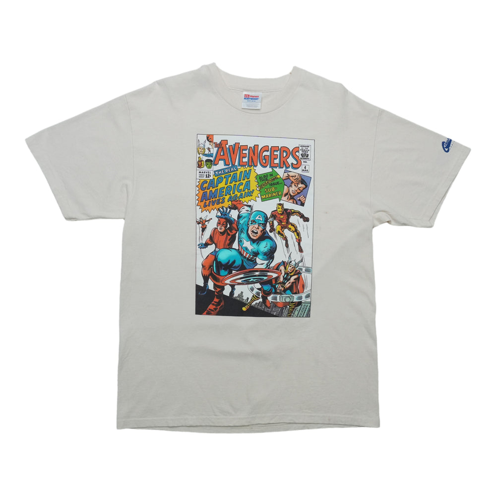 1990s Marvel Avengers Captain America Comic Cover Shirt Front
