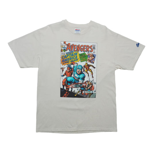 1990s Marvel Avengers Captain America Comic Cover Shirt Front