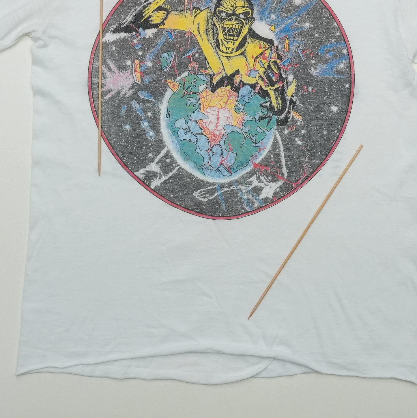 1983 Iron Maiden World Peace Long Sleeve Shirt Front Detail 2