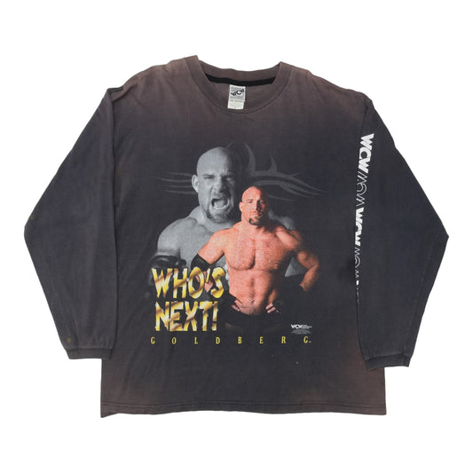 1998 WCW Goldberg Whos Next Long Sleeve Shirt Front