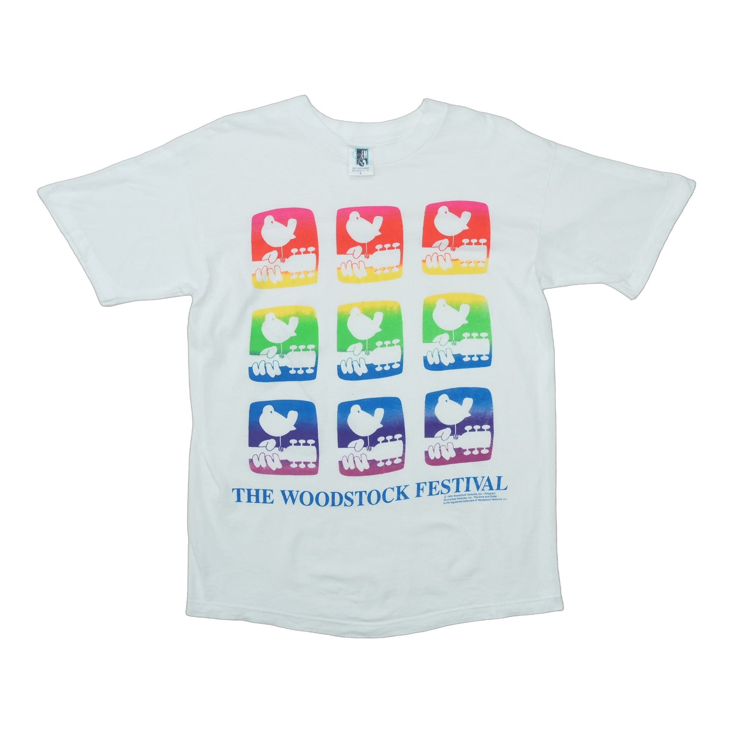 1994 Woodstock Festival Dove & Guitar Shirt Front