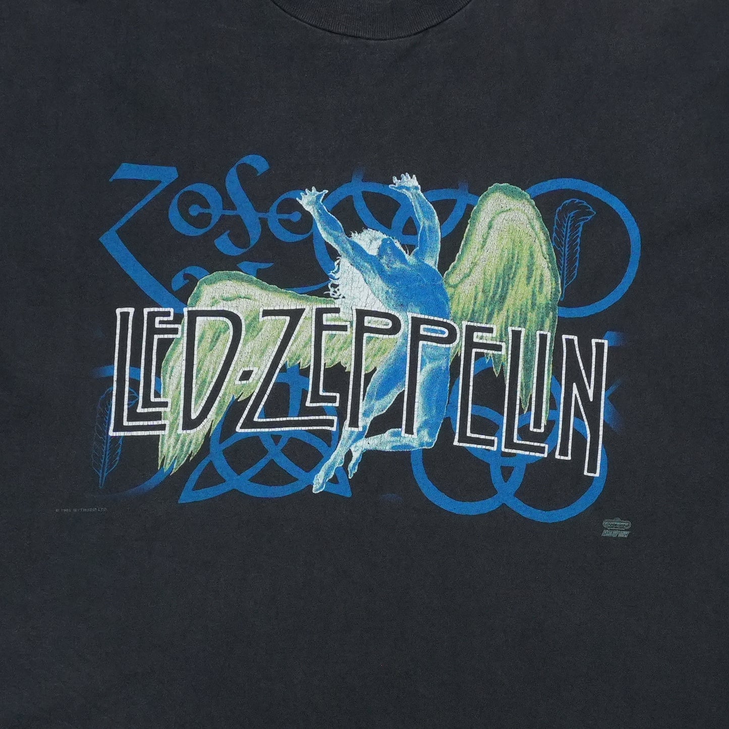 1995 Led Zeppelin Swan Song Winterland Shirt Front Graphic