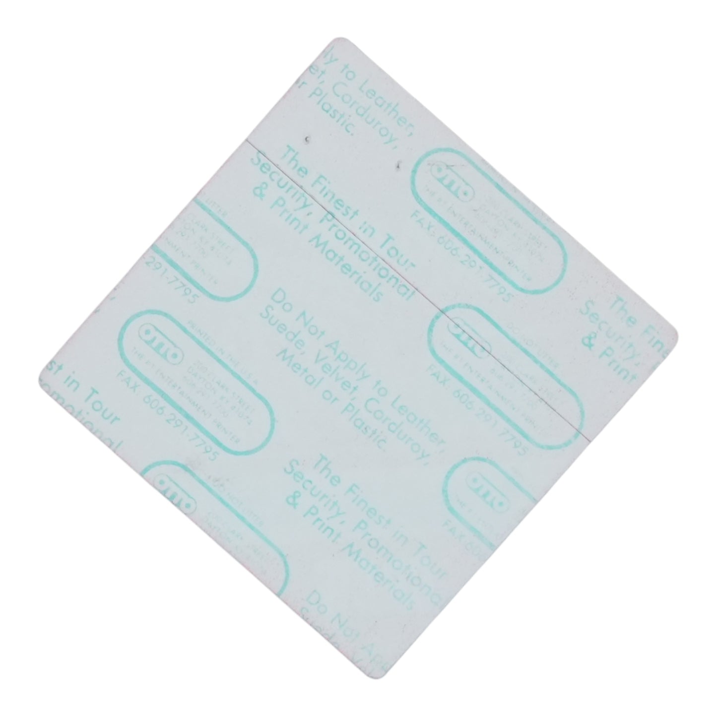 1980s Cinderella Heartbreak Station Video SH Crew Backstage Pass - back