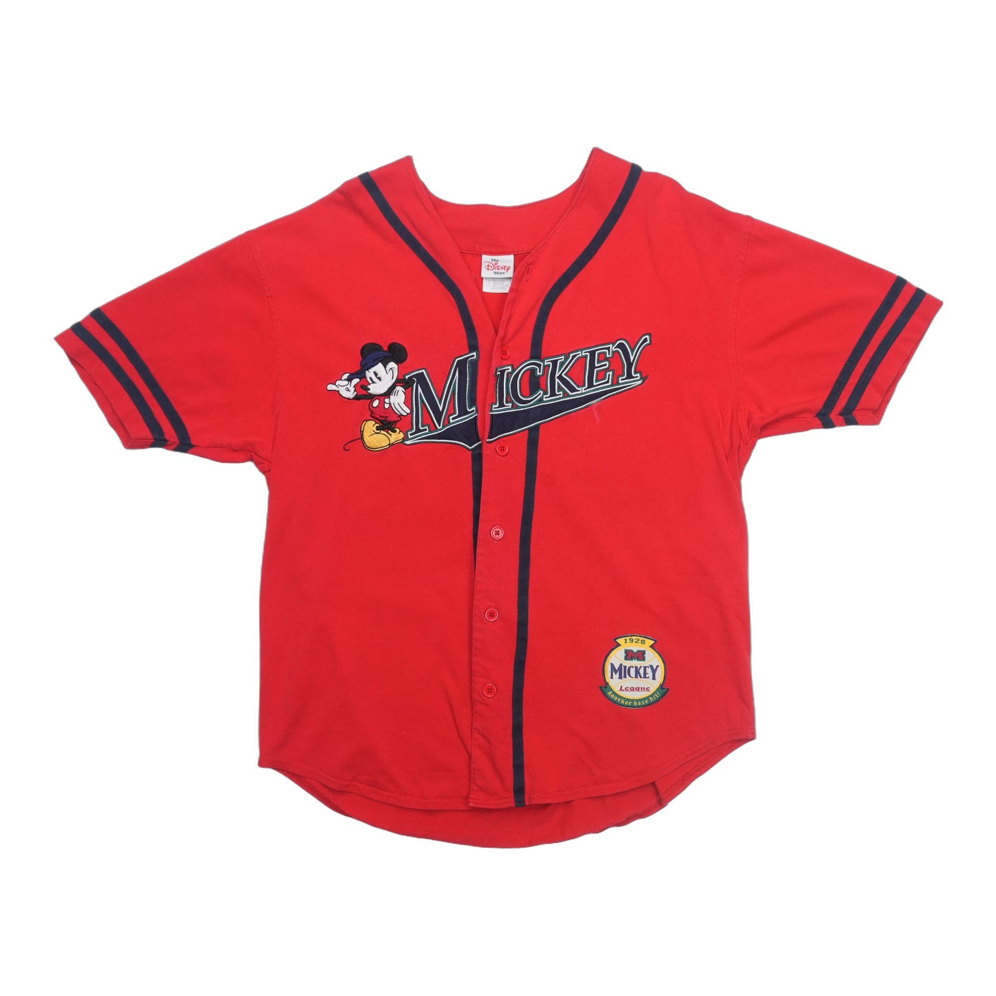 1990s Mickey Mouse Disney Baseball Jersey Front