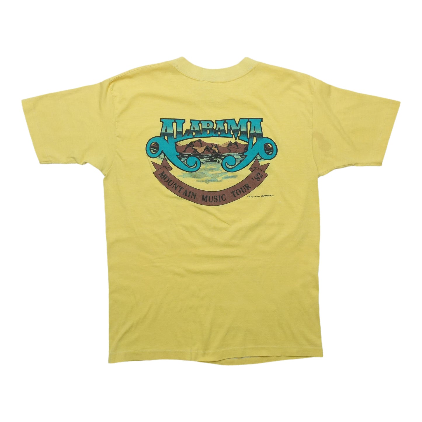1982 Alabama Mountain Music Tour Shirt Back