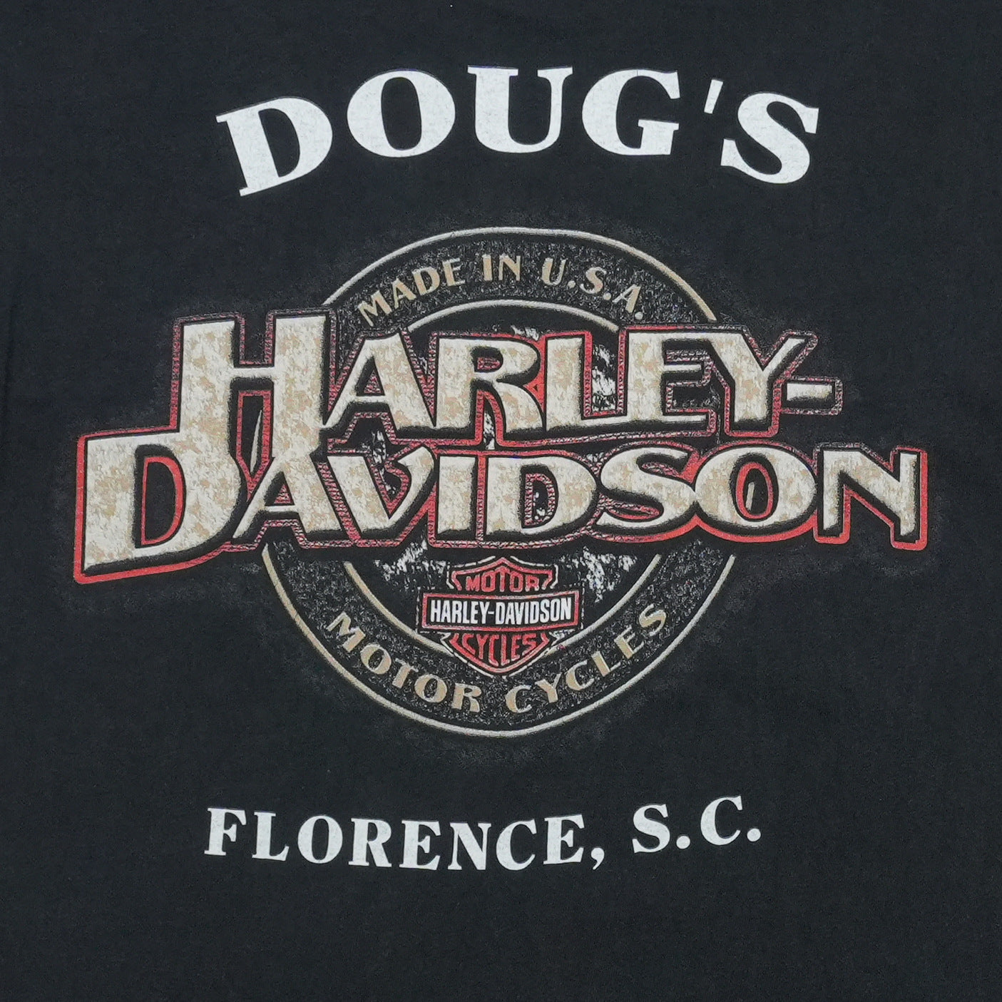 2000 Harley Davidson Florence South Carolina Shirt Back Detail 1
