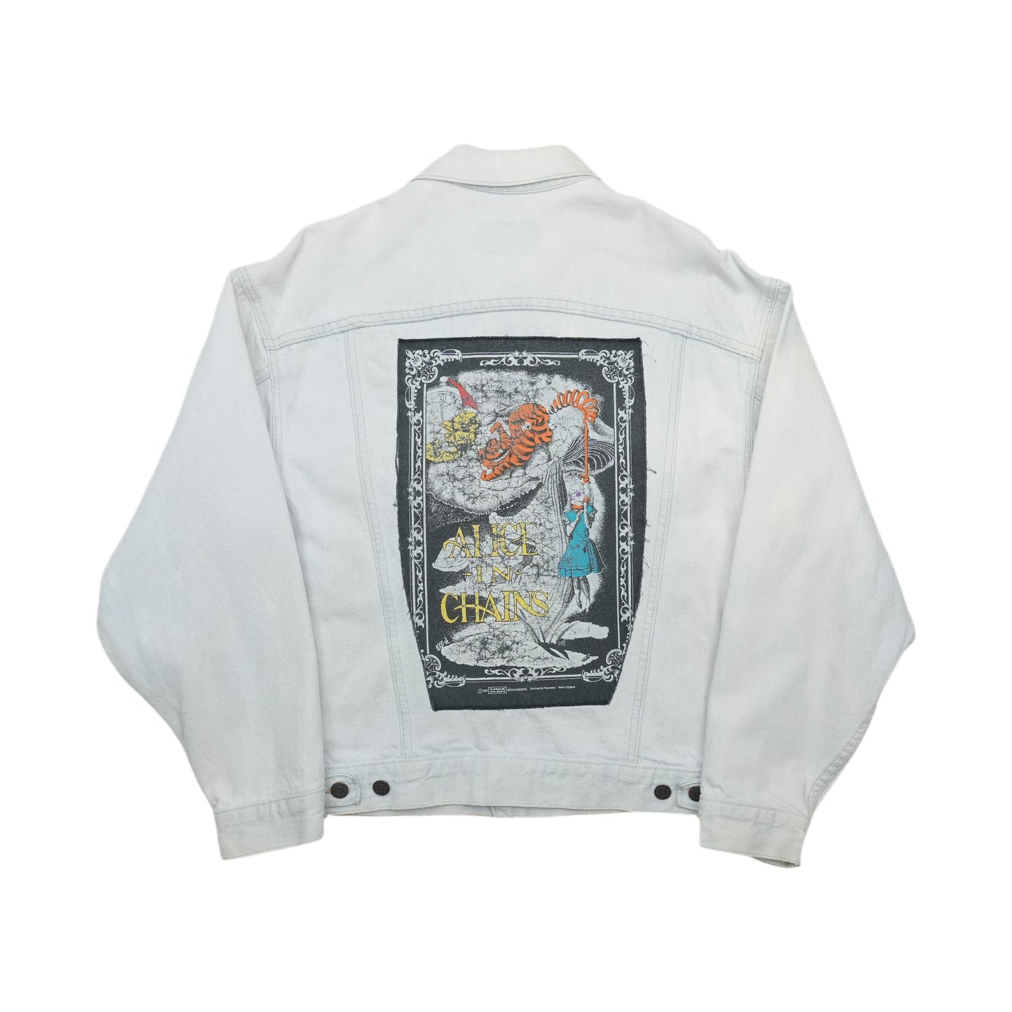 1993 Alice in Chains Levi's Denim Jacket Back