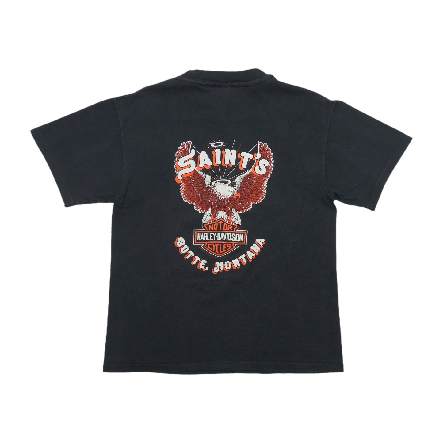1989 Harley Davidson Butte Montana Attitude Is Everything Shirt Back