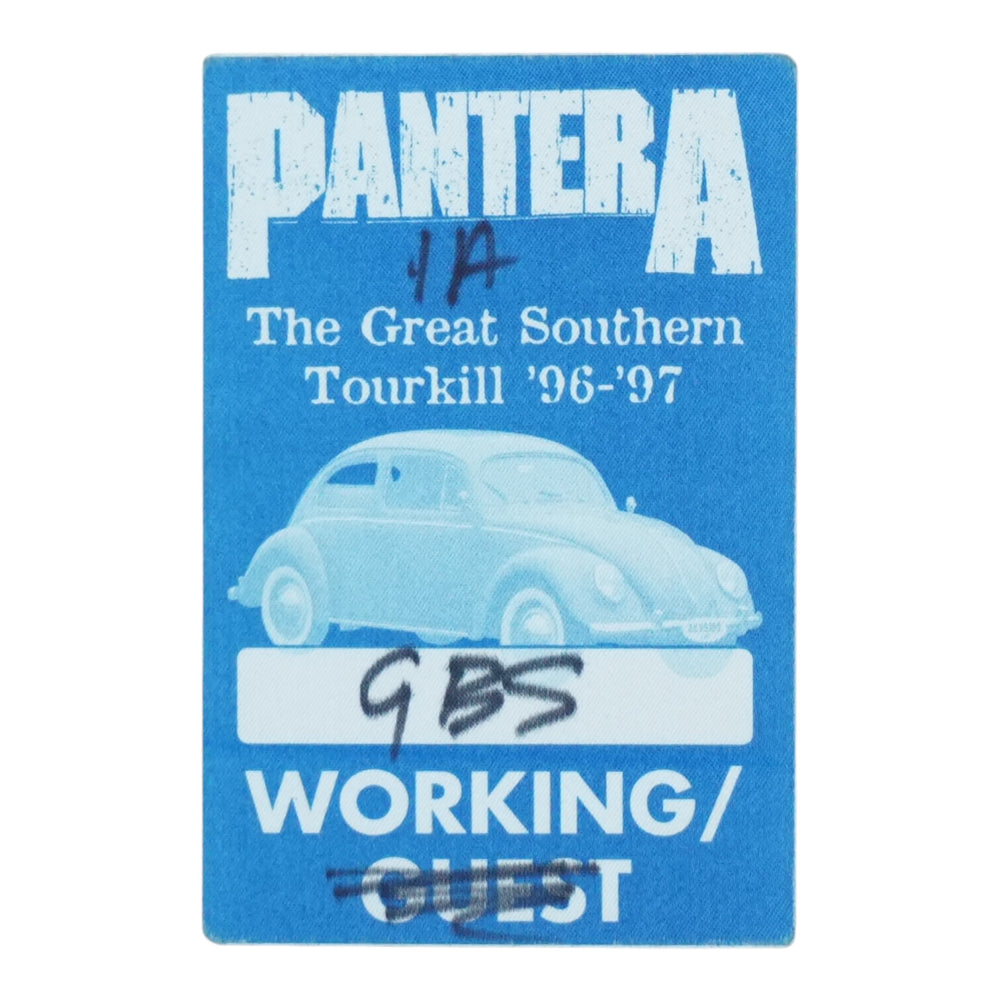 1996 Pantera The Great Southern Tourkill Backstage Pass - front