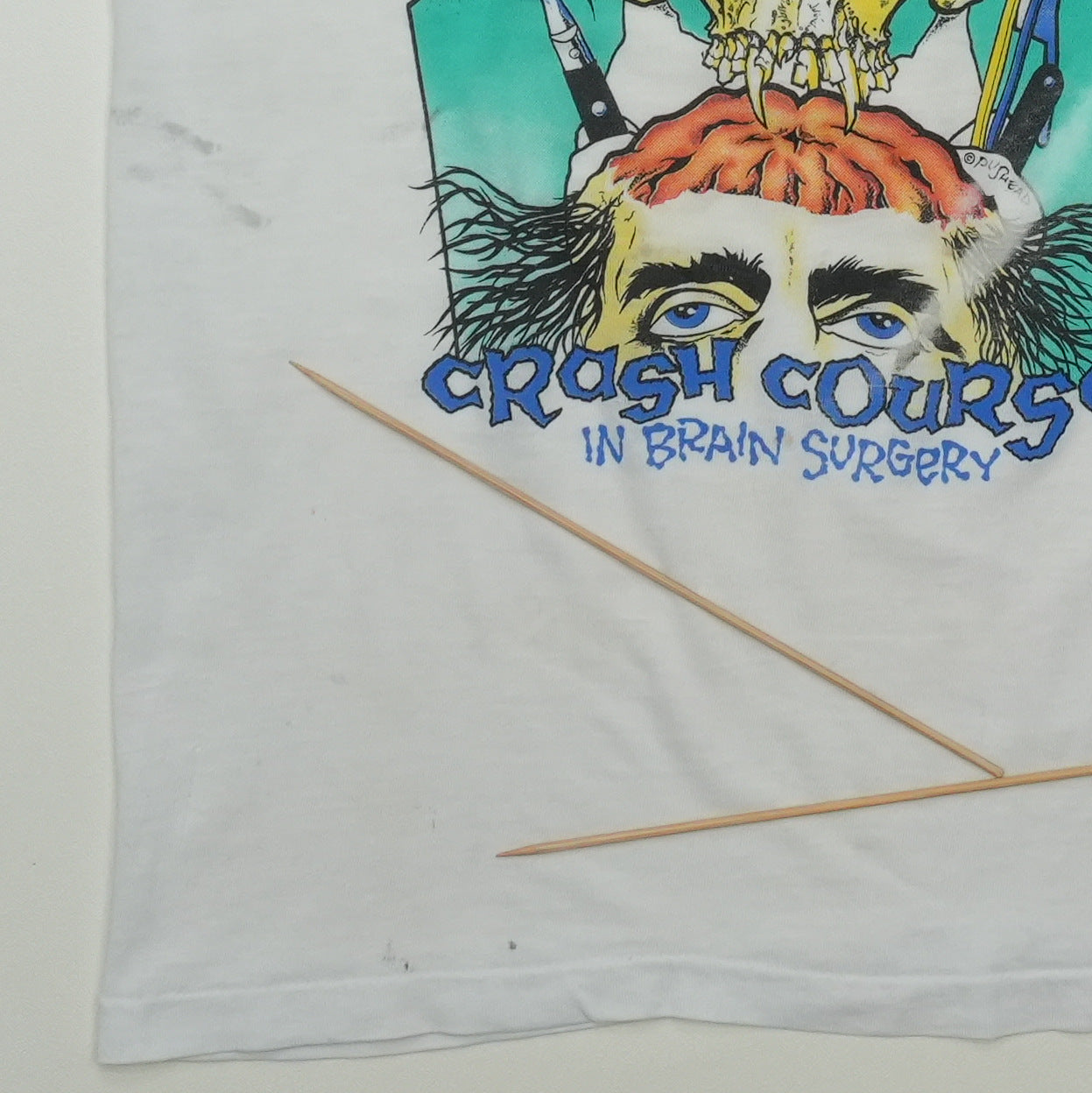 1990s Metallica Crash Course in Brain Surgery Shirt Detail 2