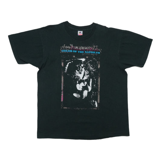 1990 Fields Of The Nephilim Visionary Heads Shirt Front