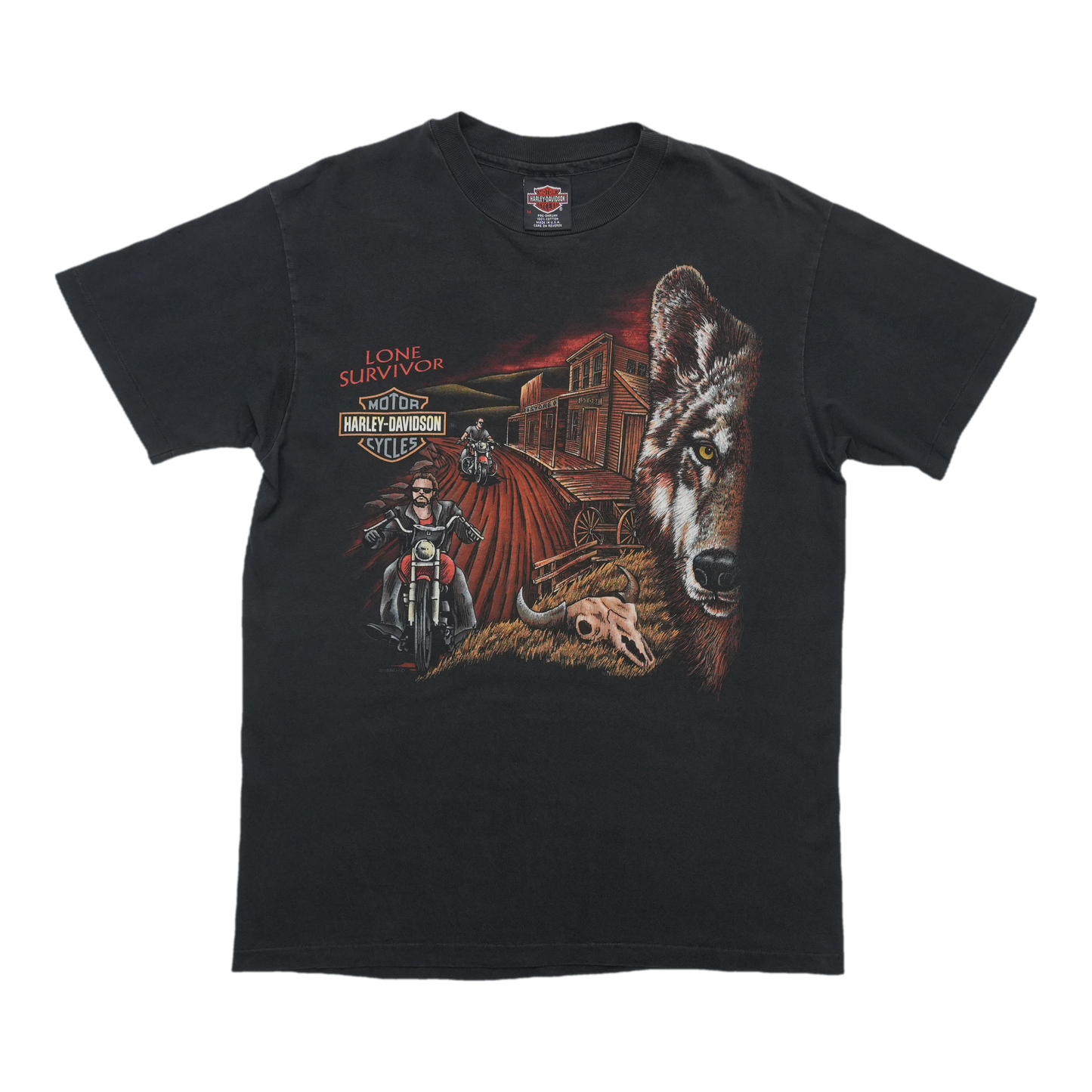 1990s Harley Davidson 800-FAT-HAWG ShirtFront