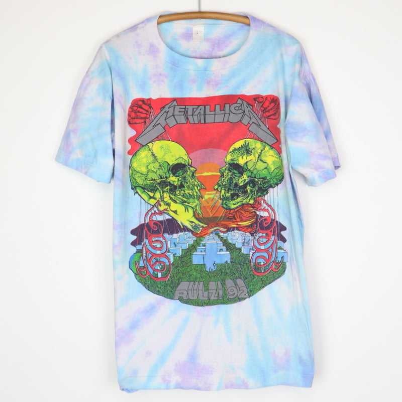 1992 Metallica Rulz Tie Dye Tour Shirt