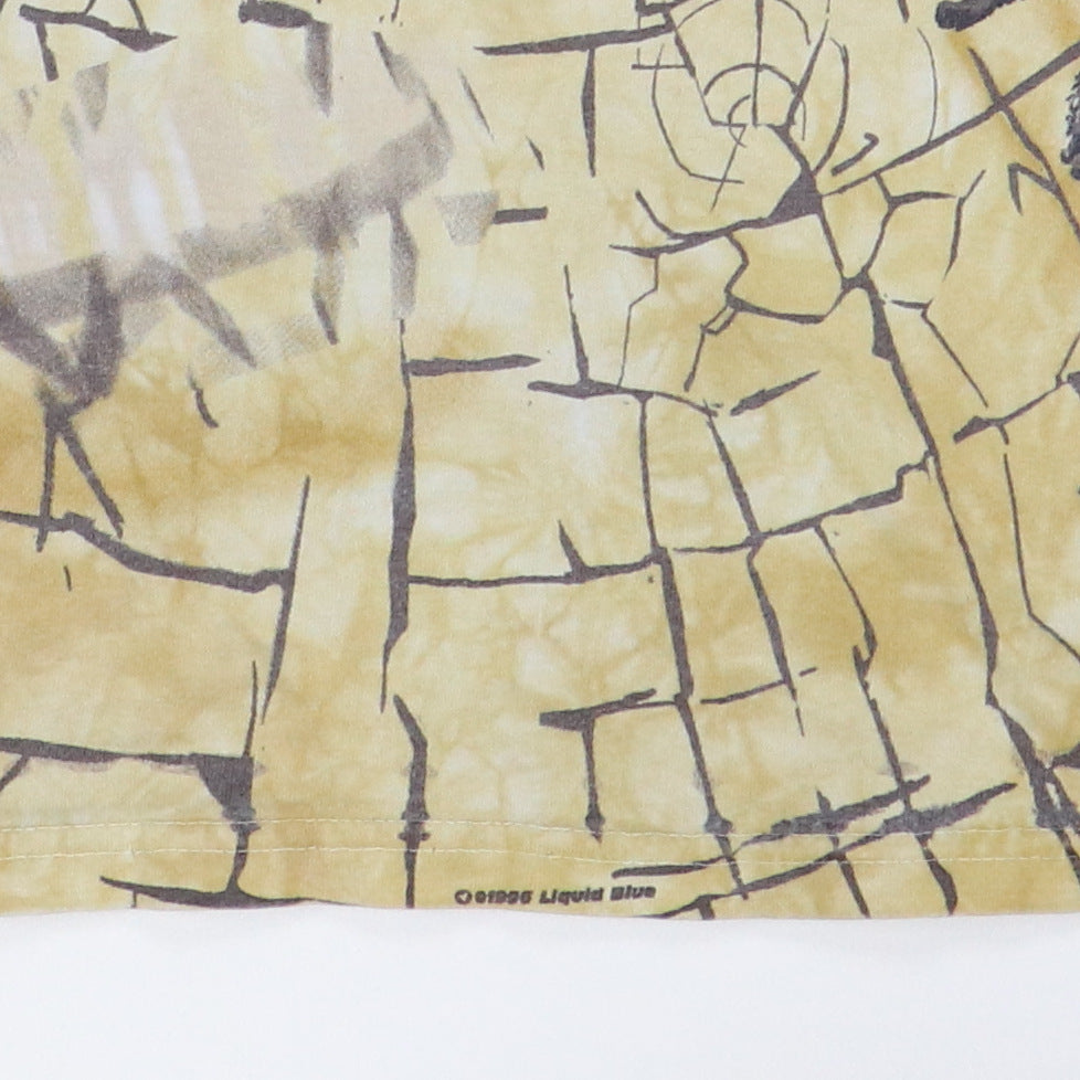 1996 Rattlesnake Liquid Blue All Over Tie Dye Shirt