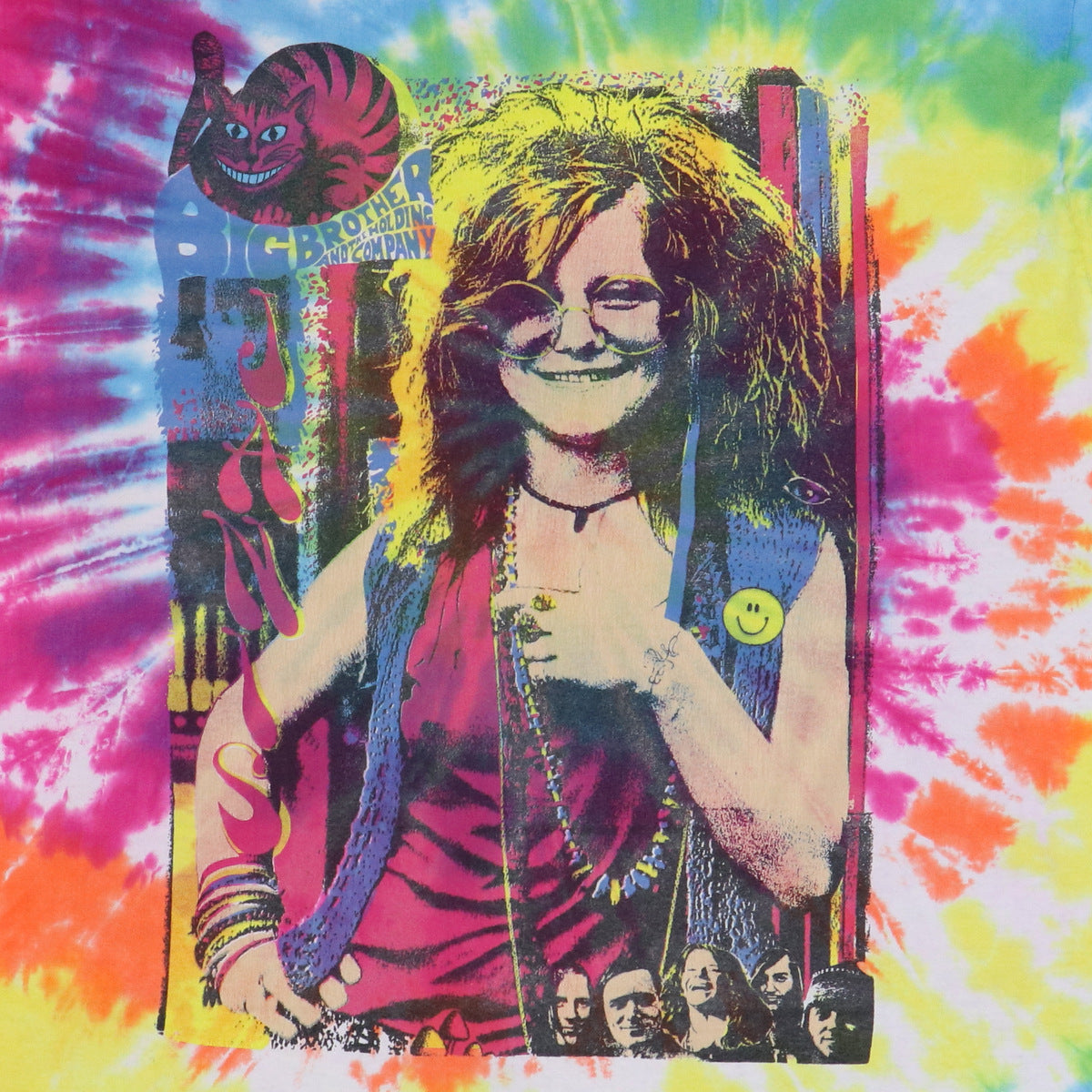 1990s Janis Joplin Tie Dye Shirt