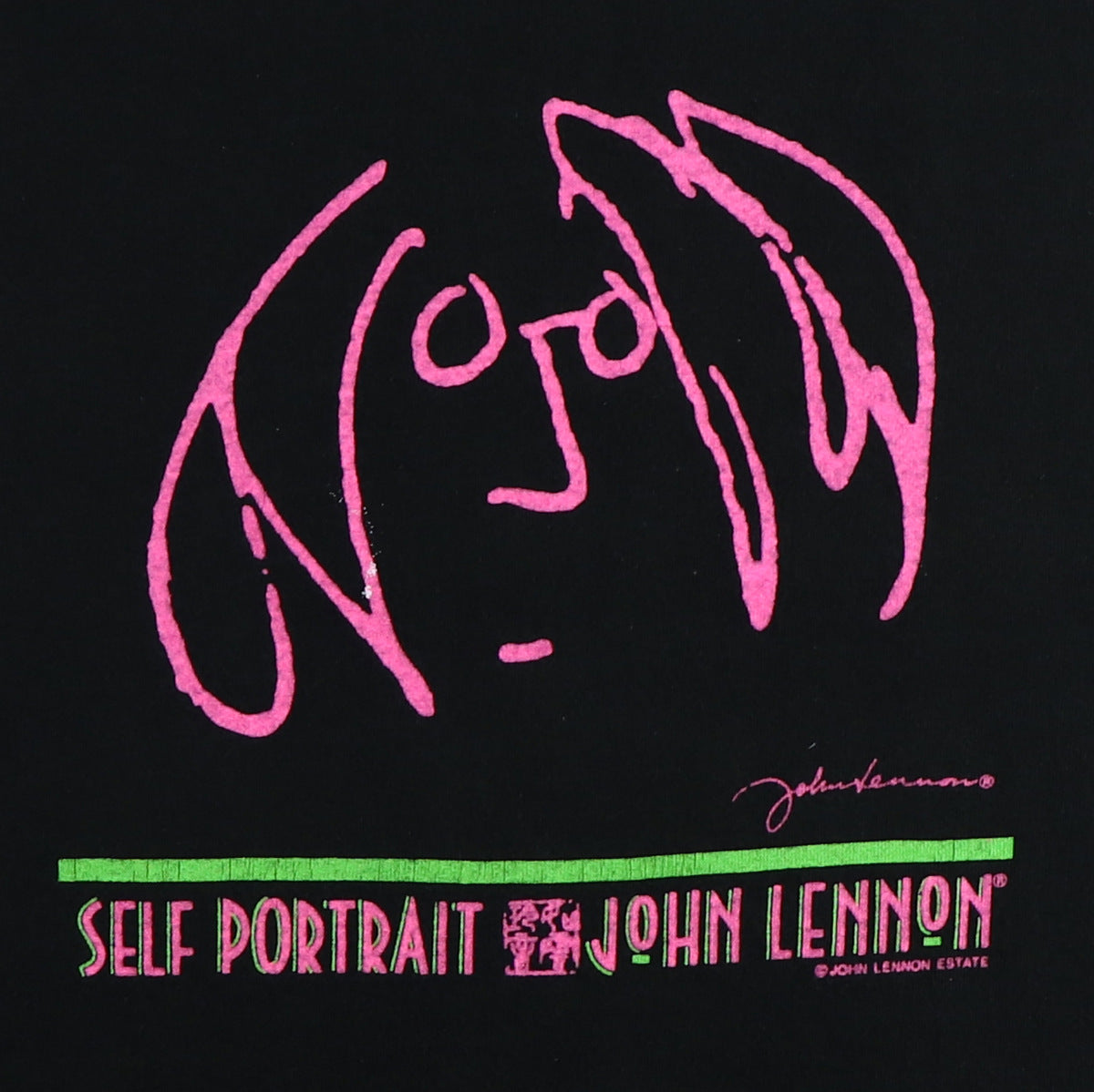 1980s John Lennon Self Portrait Shirt