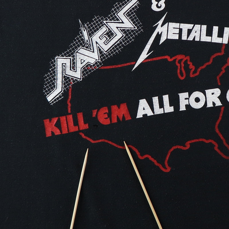 1983 Metallica & Raven Kill Em All For One Tour Shirt