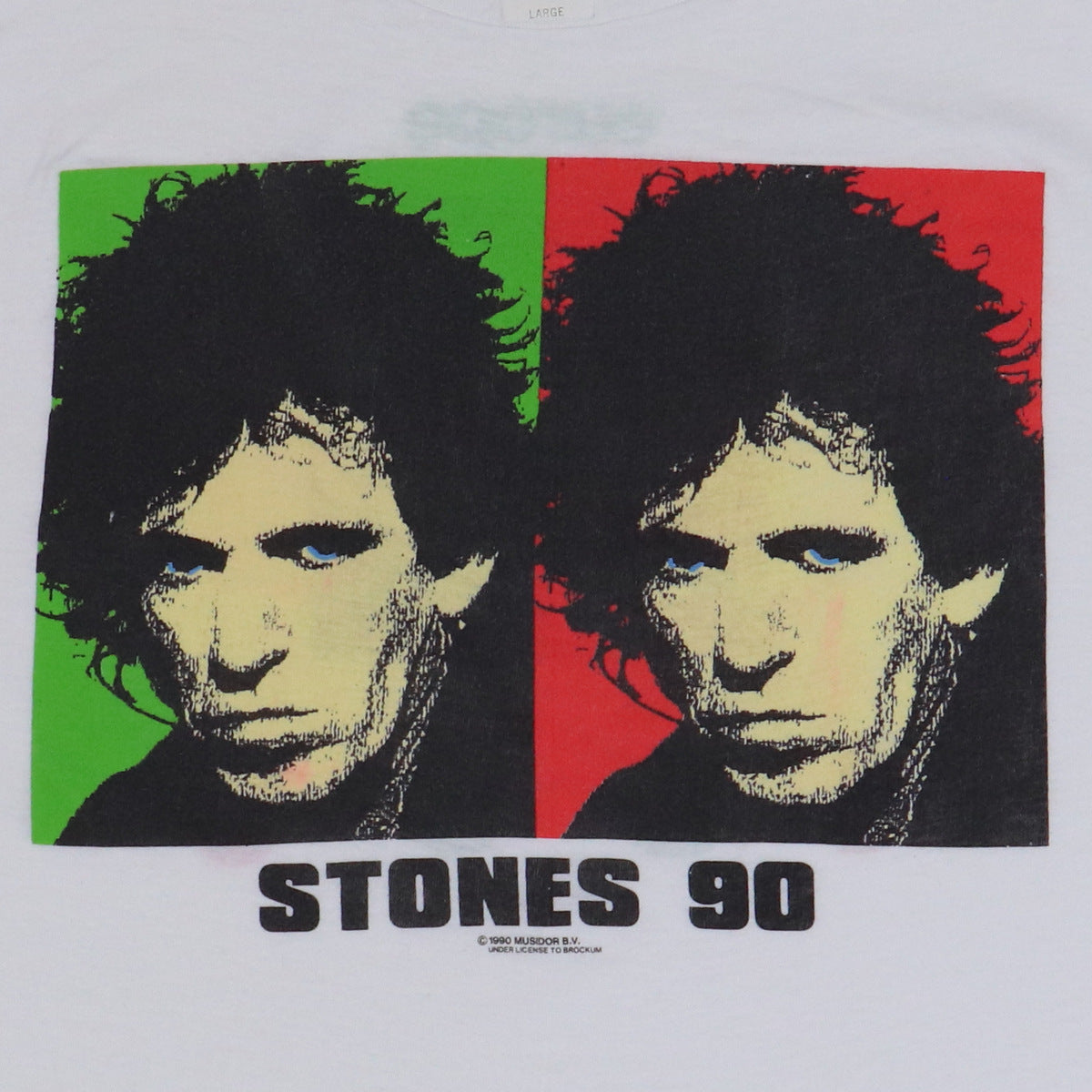 1990 Rolling Stones Keith Richards Urban Jungle Tour Shirt