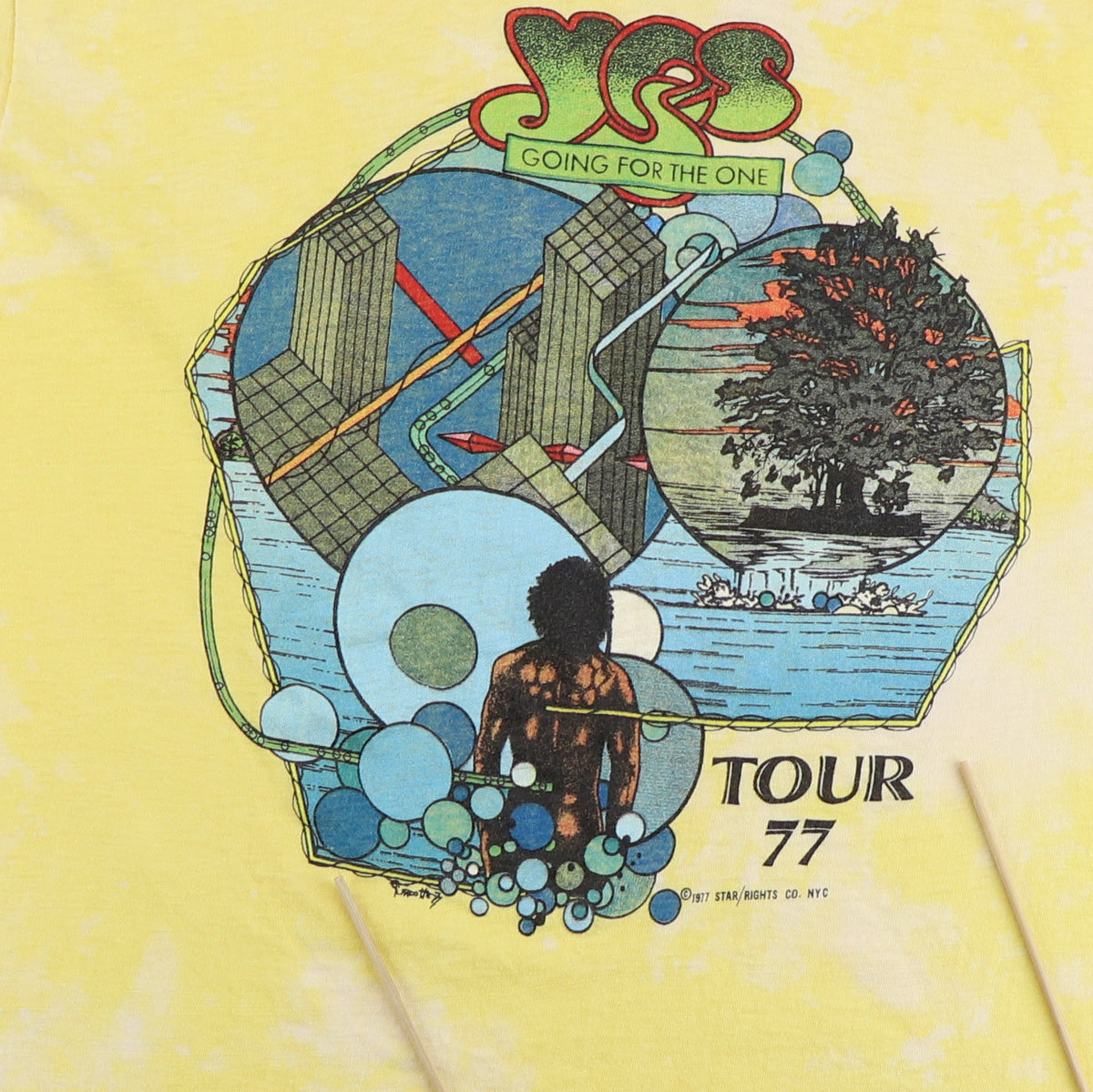 1977 Yes Going For The One Tour Shirt