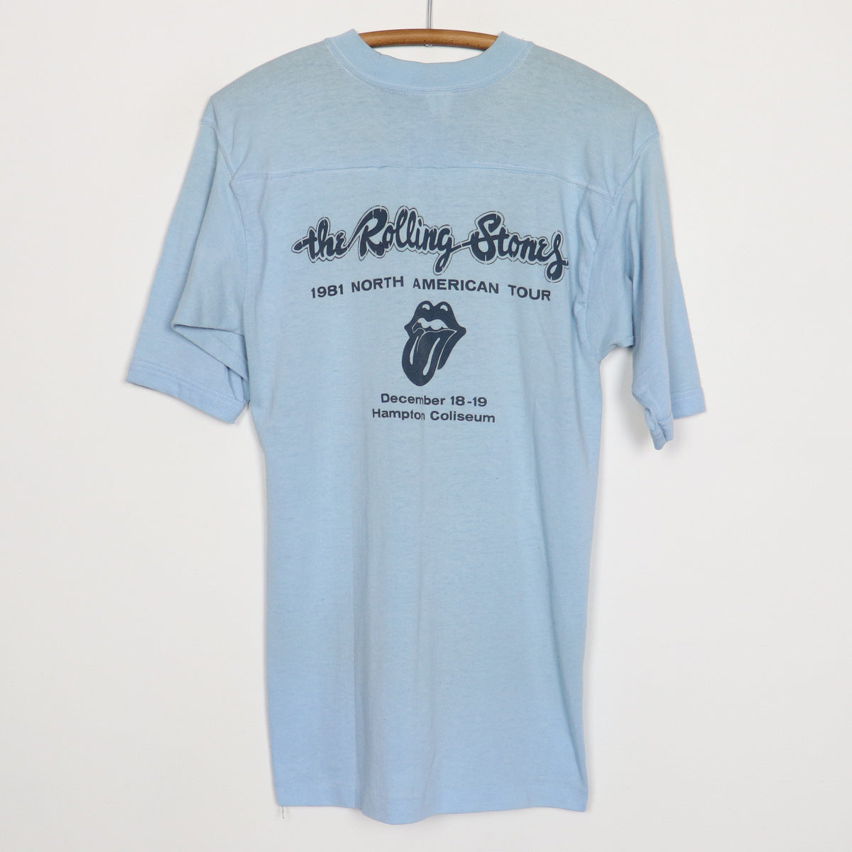 1981 Rolling Stones North American Tour Jersey Shirt