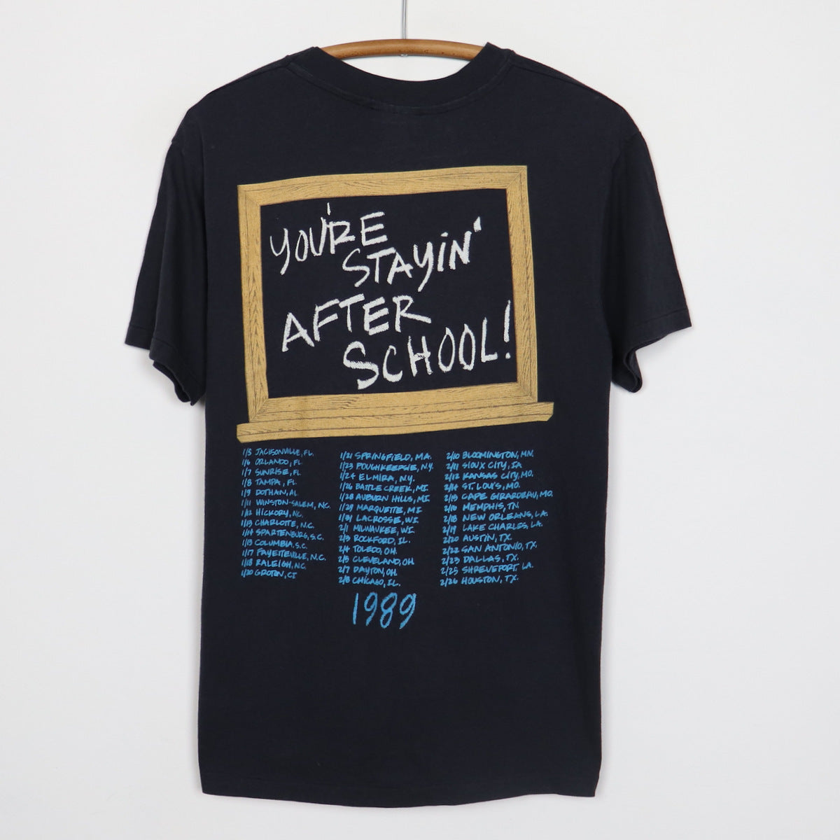 1989 Britny Fox Break All The Rules Tour Shirt