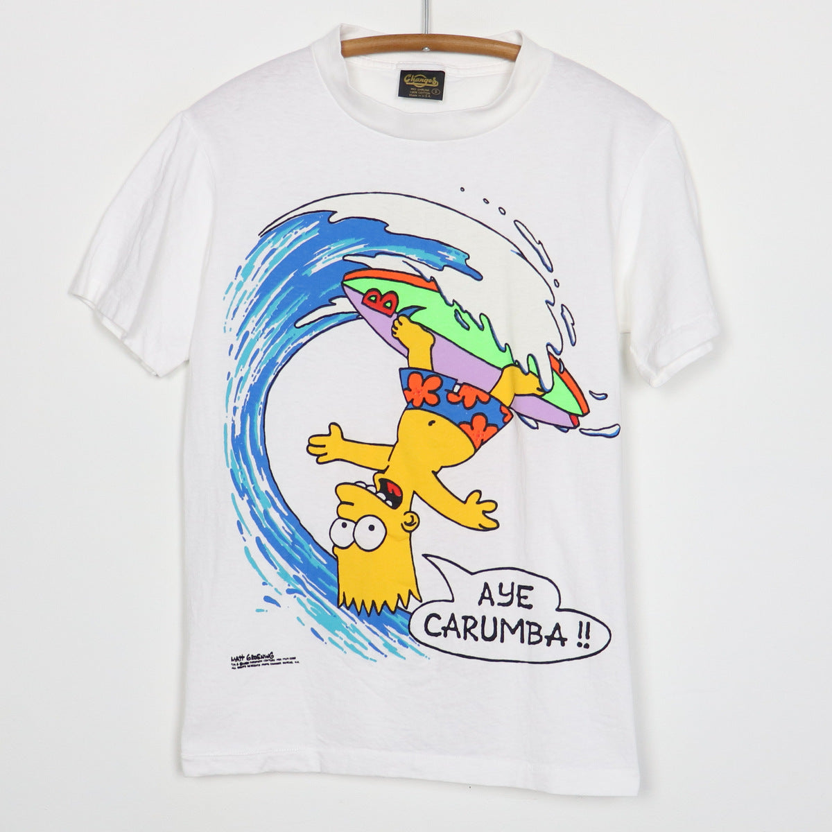 1989 The Simpsons Bart Simpson Aye Carumba Shirt