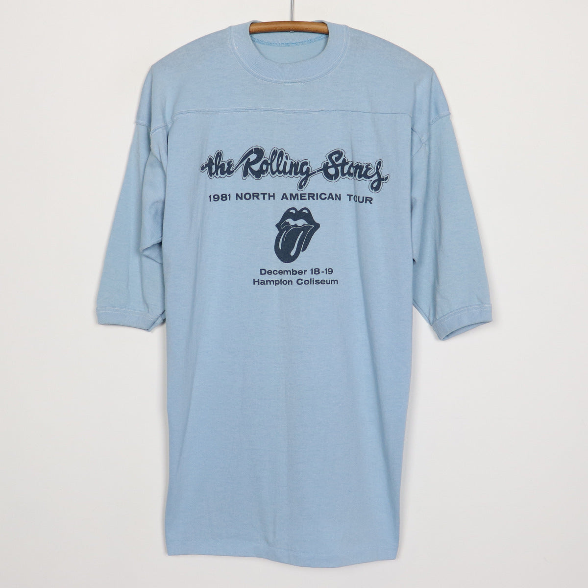 1981 Rolling Stones North American Tour Jersey Shirt