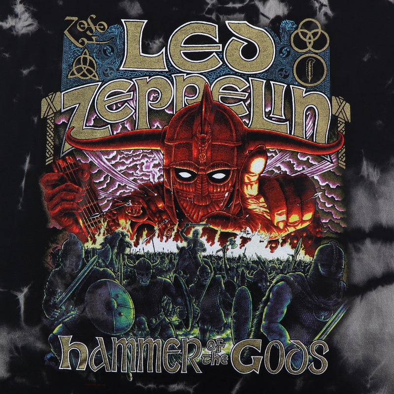 1999 Led Zeppelin Hammer Of The Gods Tie Dye Shirt