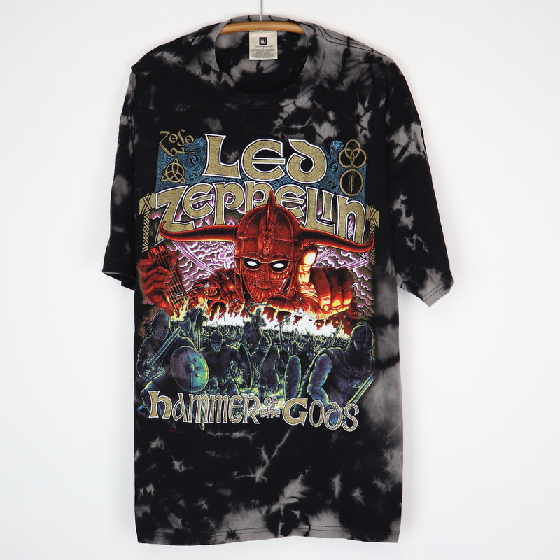 1999 Led Zeppelin Hammer Of The Gods Tie Dye Shirt