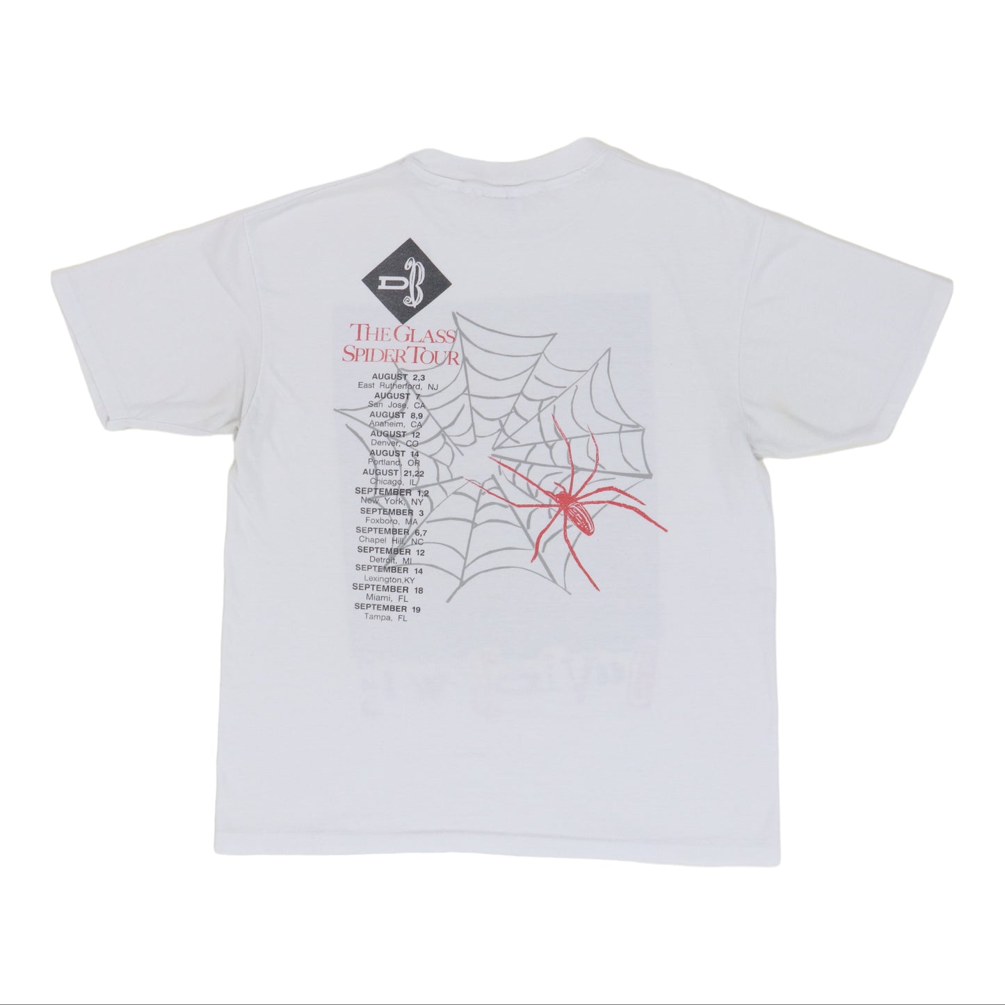 1987 David Bowie The Glass Spider Tour Shirt
