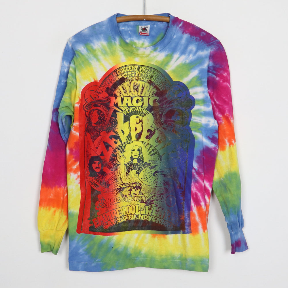 1990s Led Zeppelin Electric Magic Tie Dye Long Sleeve Shirt