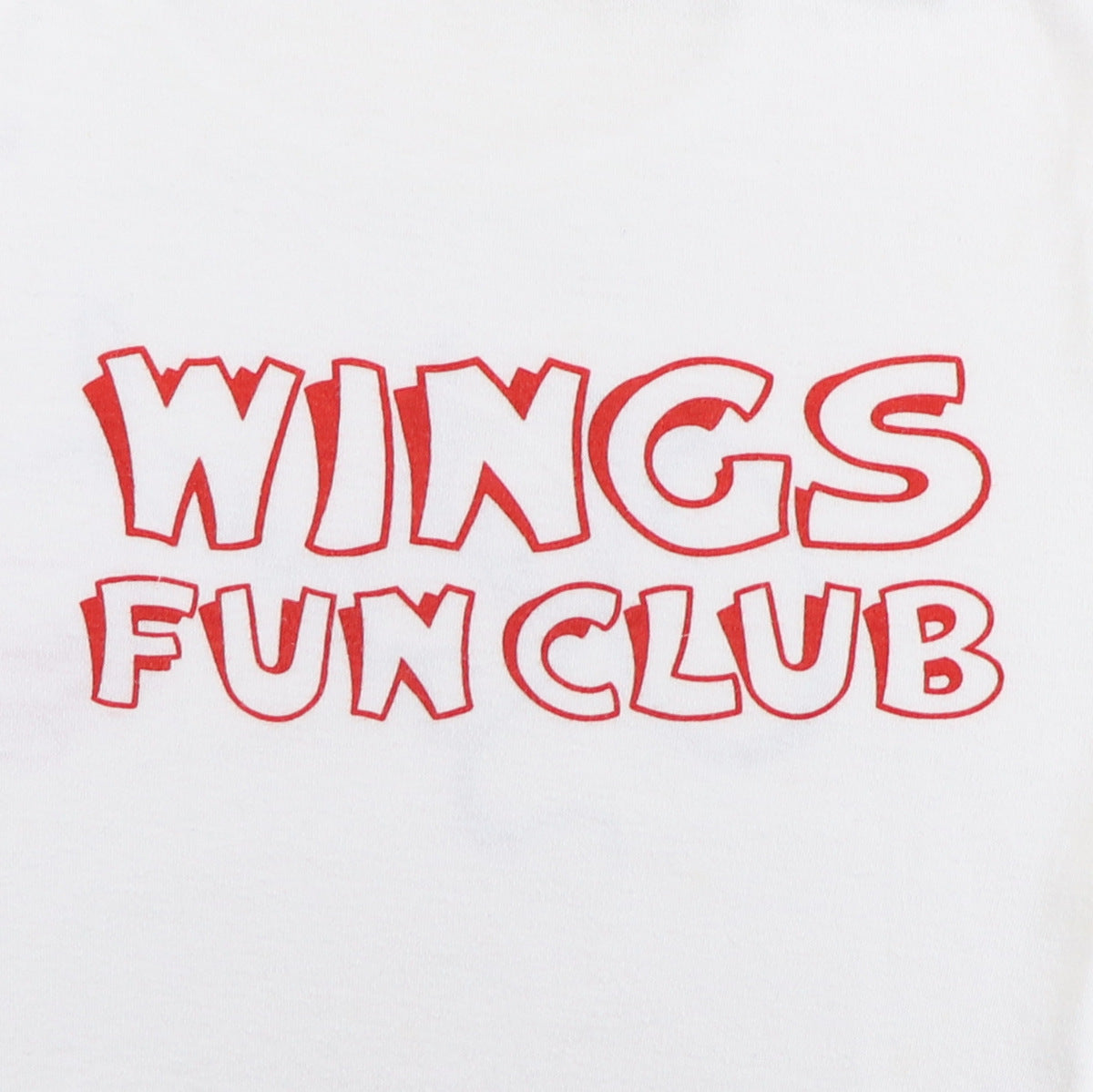 1970s Paul McCartney Wings Fan Club Sandwich Shirt