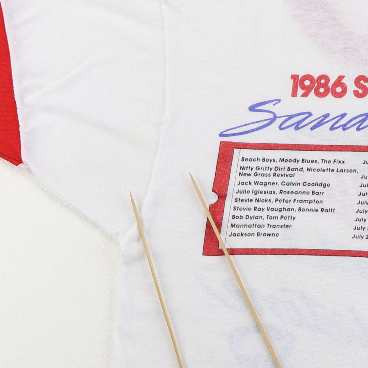 1986 Summer At Sandstone Kansas City Concert Shirt