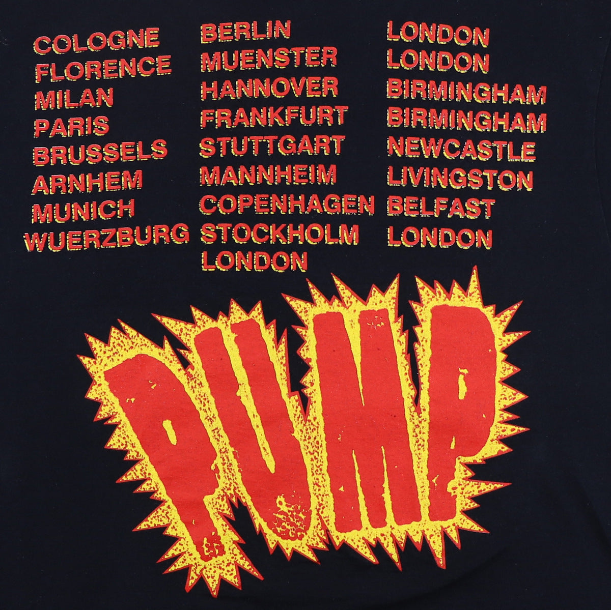 1989 Aerosmith Pump Tour Shirt