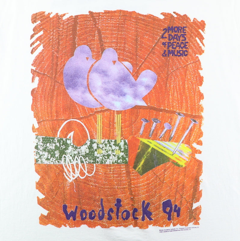 1994 Woodstock Music Festival Concert Shirt