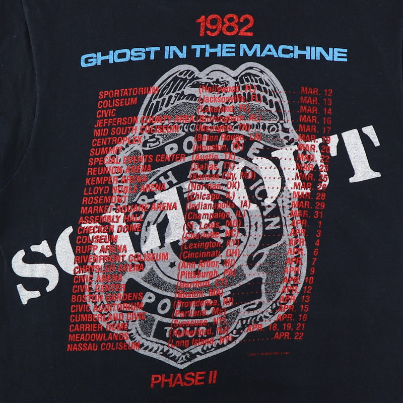 1982 The Police Ghost In The Machine North American Tour Shirt
