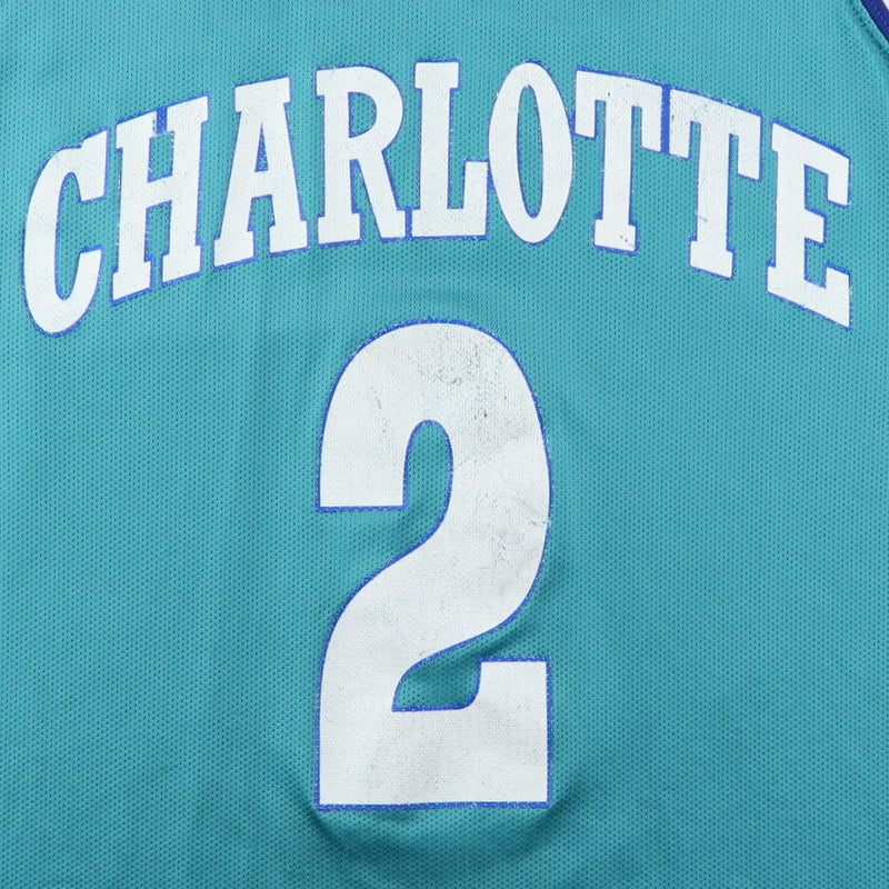 1990s Larry Johnson Charlotte Hornets Basketball Jersey