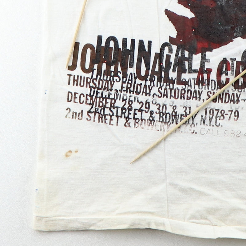 1978 John Cale Dangerous Times Ahead CBGB Concert Shirt