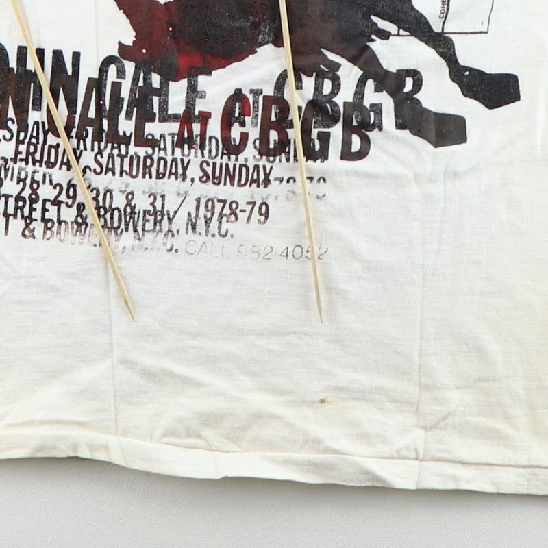 1978 John Cale Dangerous Times Ahead CBGB Concert Shirt