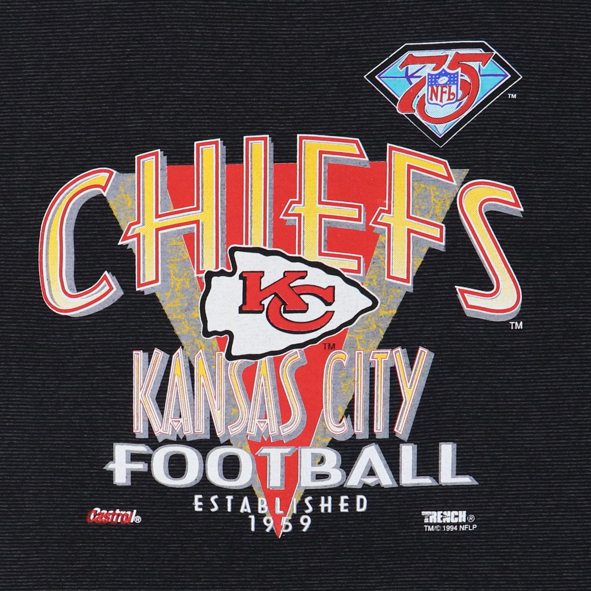 1994 Kansas City Chiefs 75th Anniversary Shirt