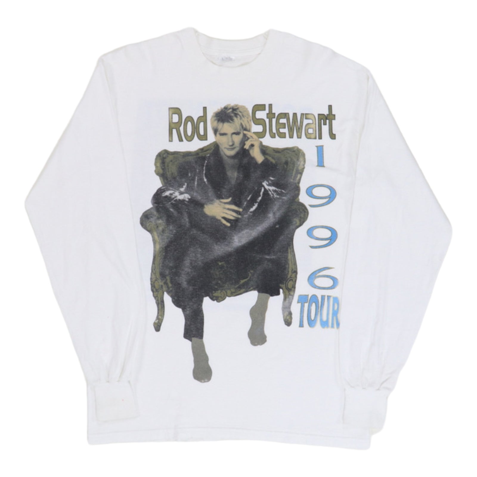 1996 Rod Stewart Long Sleeve Tour Shirt | Authentic Vintage Tee 