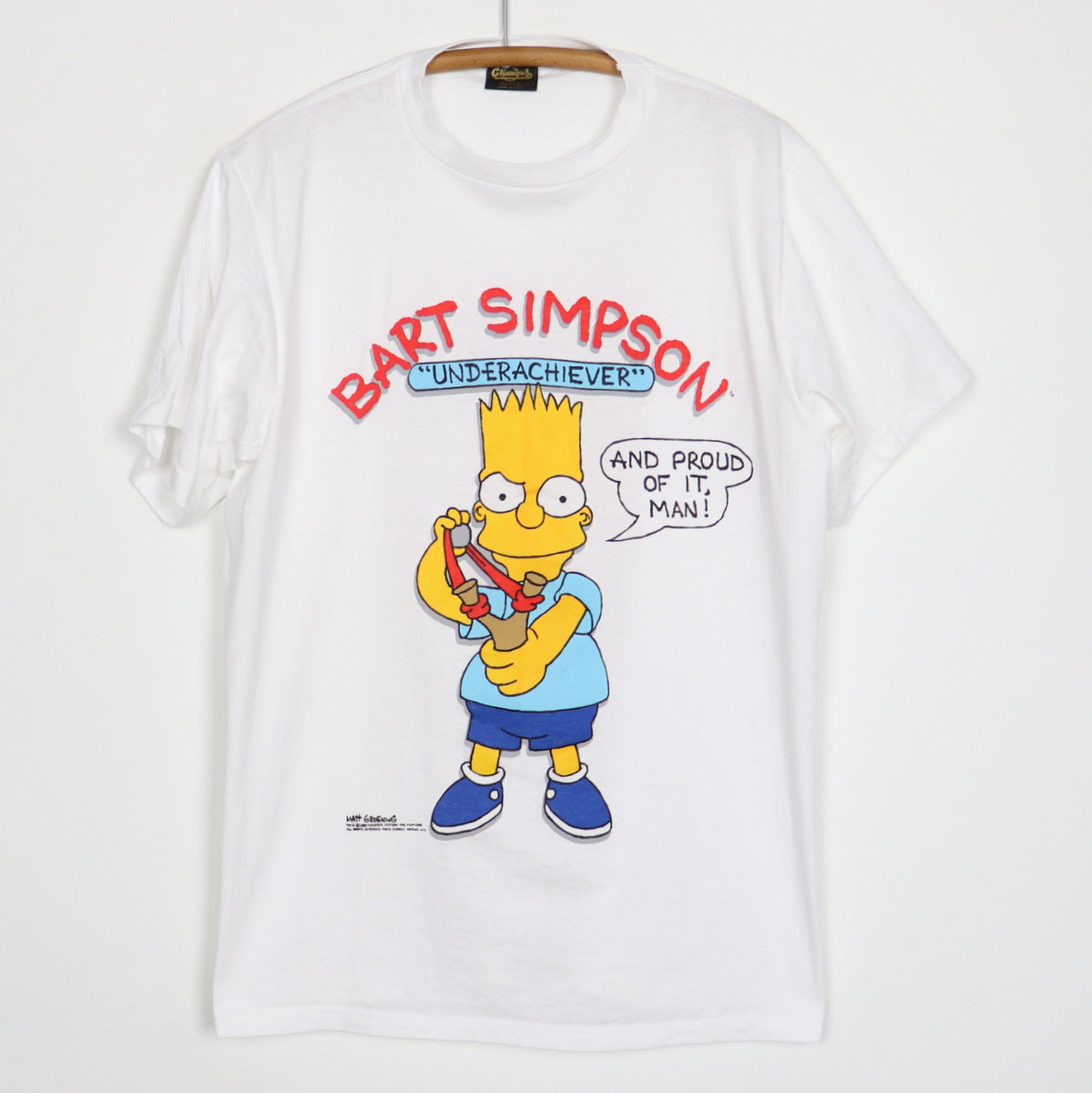1989 The Simpsons Bart Simpson Underachiever Shirt