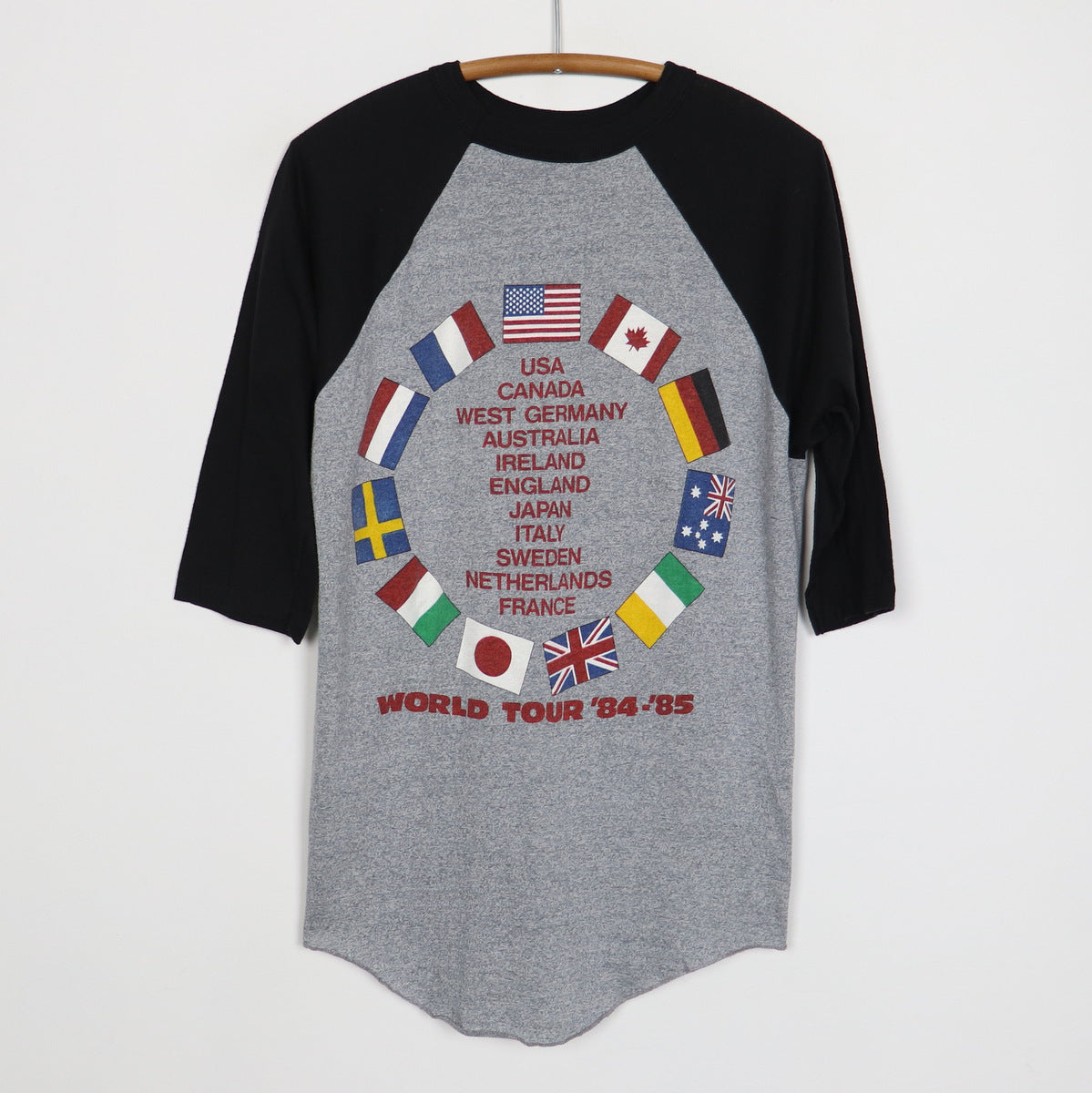 1984 Bruce Springsteen World Tour Jersey Shirt