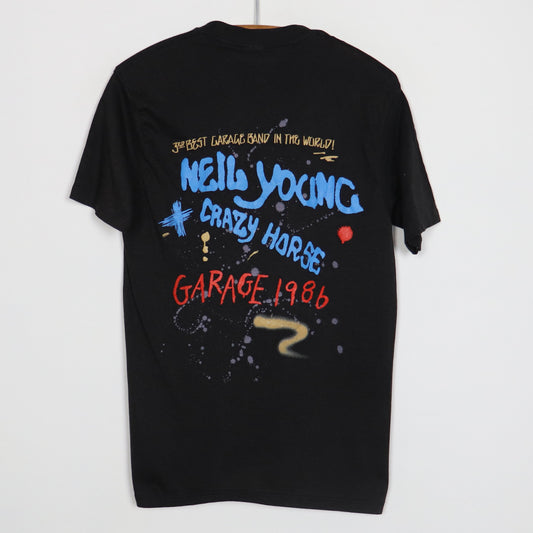 1986 Neil Young Crazy Horse Garage Tour Shirt