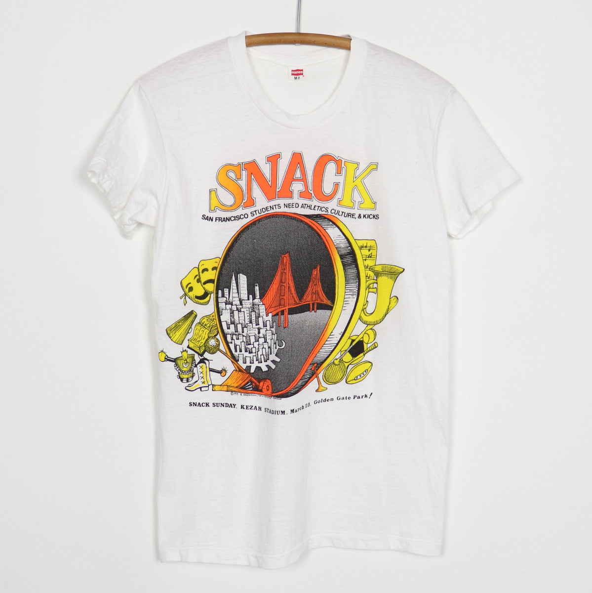 1975 Snack San Francisco Concert Shirt