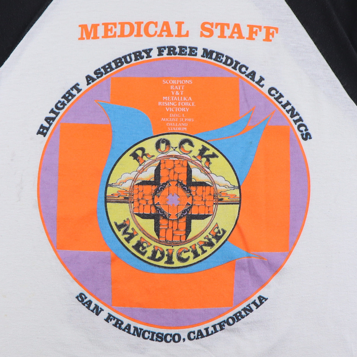 1985 Metallica Bill Graham Day On The Green Concert Jersey Shirt