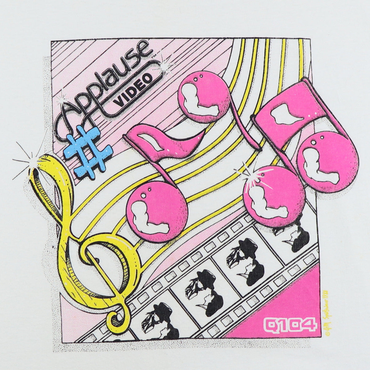 1988 Applause Video Q104 Radio Shirt